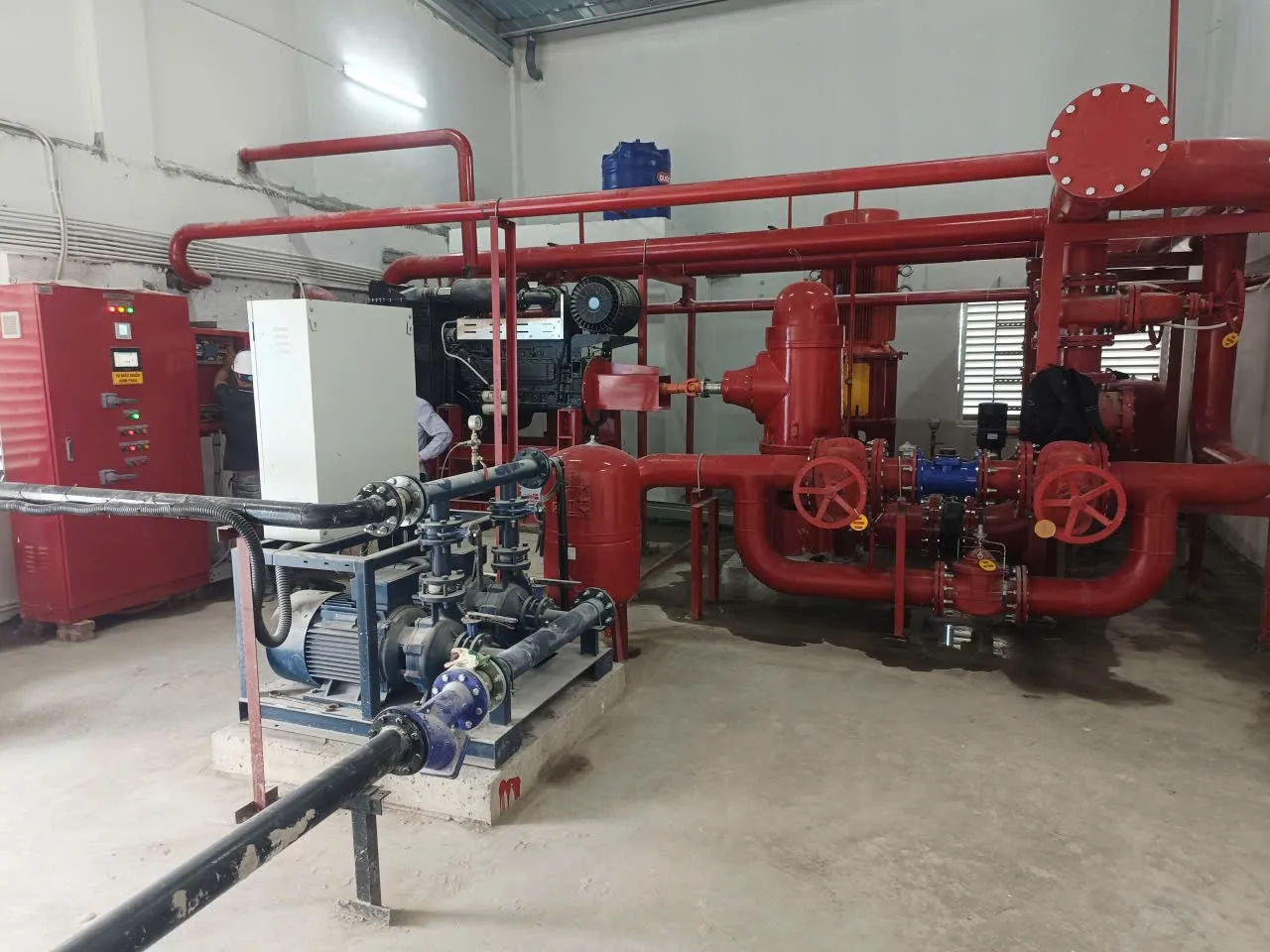 Lắp đặt hệ thống bơm PCCC tại khu CN Yên Mỹ - Hưng Yên